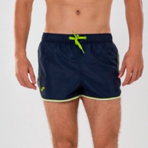 Joma Swimming Trunks Large Navy Blue & Lime Green NWT for Men - Picture 4 of 9